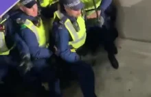Zadyma na Wembley. Kibice wyrzucają policję z trybun (Video)