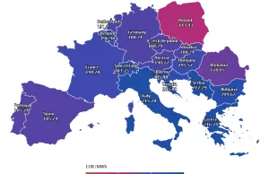 Strona z cenami energii w UE na żywo.