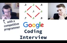 Próbna rozmowa kwalifikacyjna Google z polskim programistą sportowym Errichto