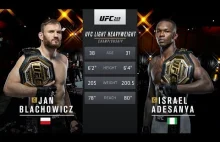 UFC 267 Jan Blachowicz vs Israel Adesanya cała walka za darmo na kanale UFC