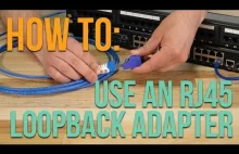 Jak używać RJ45 Loopback Adapter.