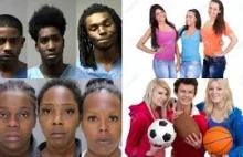 Three black teenagers vs three white teenagers
