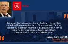 Korwin znów się kompromituje, tym razem w sprawie szczepień