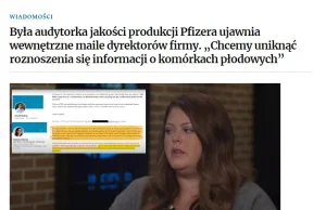 Była audytorka jakości produkcji Pfizera ujawnia wewnętrzne maile...