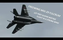 Freewing MiG-29 Fulcrum - lot przy silnym wietrze / flight in a strong wind
