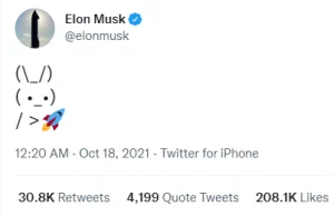 Elon Musk wrzucił twitta z królikiem, kurs kryptowaluty Rabbit w górę o 400%