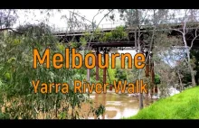 Rzeka Yarra z panoramą Melbourne
