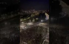 Niesamowity widok z protestu w Chile
