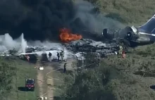Samolot z 21 osobami rozbił się w Teksasie, wszyscy przeżyli