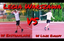 Legia Warszawa w Ekstraklasie vs w Lidze Europy