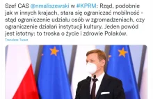 Afera mailowa: Morawiecki ustala narrację ws. obostrzeń z Maliszewskim