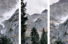 Kamienna lawina w Tatrach. Spadające głazy wielkości samochodu sfilmował...