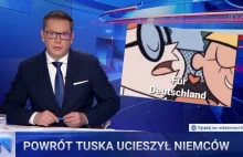 Wykopowicz policzył słowa "fur Deutschland" Tuska - padły w Wiadomościach 97x