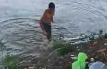Mężczyzna zaatakowany przez aligatora