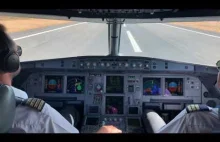Airbus A320 - lądowanie na Maderze przy silnym wietrze
