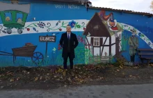 Glincz. Ukraiński artysta namalował Kaszuby na ponad stumetrowym muralu