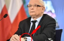 Jarosław Kaczyński już nawet nie ogarnia jak się nosi zegarek na ręce