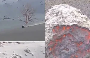 Bomba wulkaniczna pędziła po zboczu Cumbre Vieja [WIDEO