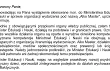 Czy Ministerstwo Edukacji popiera pijackie zabawy dla dzieci?