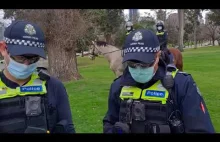 Polak osaczony przez policję w parku ♂️ ZAKAZ WYCHODZENIA Z DOMU ⛔️ AUSTRALIA