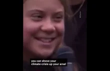 Greta Thunberg śpiewa "Możecie sobie wsadzić Wasz kryzys klimatyczny w dupę!"