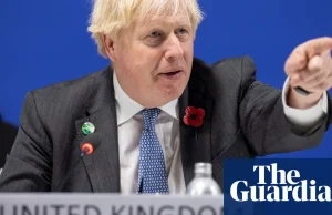 Boris Johnson wrócił ze szczytu klimatycznego do domu prywatnym samolotem...