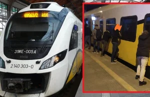 Koleje Dolnośląskie. Pasażerowie pchali pociąg, który się zepsuł... xDDD