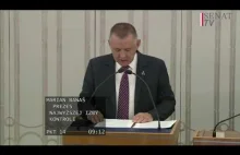 Prezes NIK Marian Banaś w Senacie RP