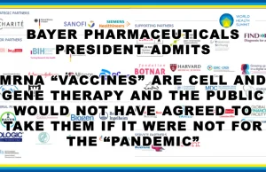 Prezydent Bayer przyznał "Bez pandemii ludzie nie tknęliby terapii genowej mRNA"