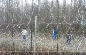 Grupa imigrantów z funkcjonariuszem białoruskim zaatakowali posterunki...