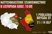 Dwa bataliony Podlaskiej Brygady OT wezwane do stawiennictwa w trybie alarmowym