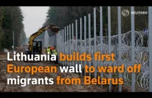 Budowa zapory na granicy litewsko-białoruskiej