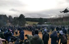Białoruscy żołnierze strzelają w powietrze, by uniemożliwić powrót migrantom