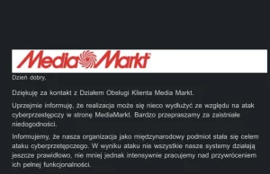 Ransomware w Mediamarkt - żądanie aż ~miliarda PLN w ramach okupu