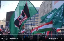 Neofaszyści z Forza Nuova obecni na marszu nacjonalistów w Warszawie