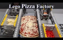 Automat do przygotowywania pizzy z klocków Lego