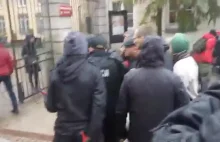 Antifa i komuniści - zatrzymania na marszu środowisk lewicowych 08.11.2014