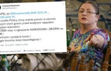 Krystyna Pawłowicz apeluje o narodową "zrzutkę na mur".