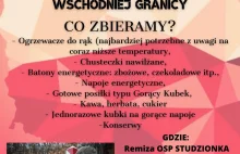 Zbiórka dla żołnierzy na granicy! Potrzebne jedzenie i picie!