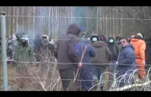 Atak imigrantów na granicy białorusko-polskiej