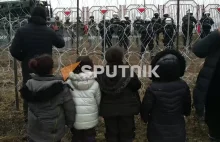 Dzieci imigrantów krzyczą na granicy "I love you Poland!"