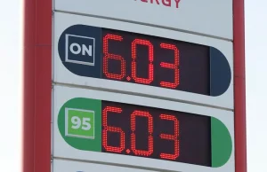 Średnie ceny paliw są już powyżej 6 zł za litr