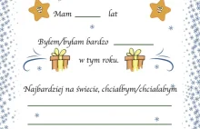 List do świętego Mikołaja - pdf do pobrania bezpłatnie
