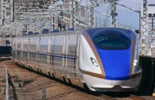 Automatyczny pociąg Shinkansen testowany w Japonii. Pomylił się o 8 cm