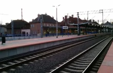 Pożar lokomotywy na stacji w Malborku
