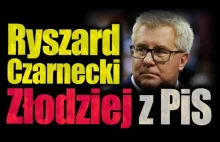 Jak Kaczyński chroni pospolitych przestępców. Ryszard Czarnecki - złodziej z PiS