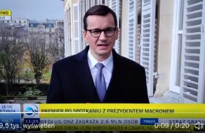 Premier Morawiecki - "Ataki hakerskie, srakerskie"