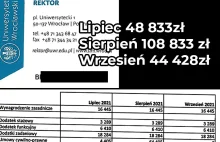 Zarobki Rektora UWr: powyżej 44 tys. zł / mc (w sierpniu nawet 108 tys. zł)