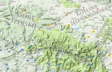 ▷ Karkonosze i okolice, karkonosze szlaki, Rudawy Janowickie, kotlina...