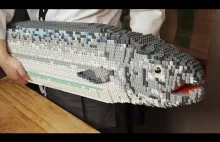 Filetowanie łososia z klocków LEGO